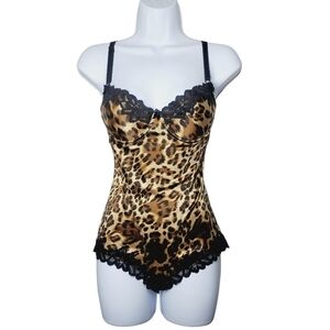 Smart and Sexy Leopard Print Body Suit